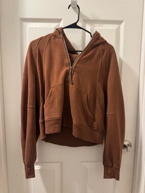 lululemon athletica Brown Half-Zip scuba